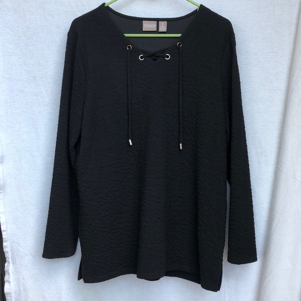Chico’s Black Long Sleeve Shirt